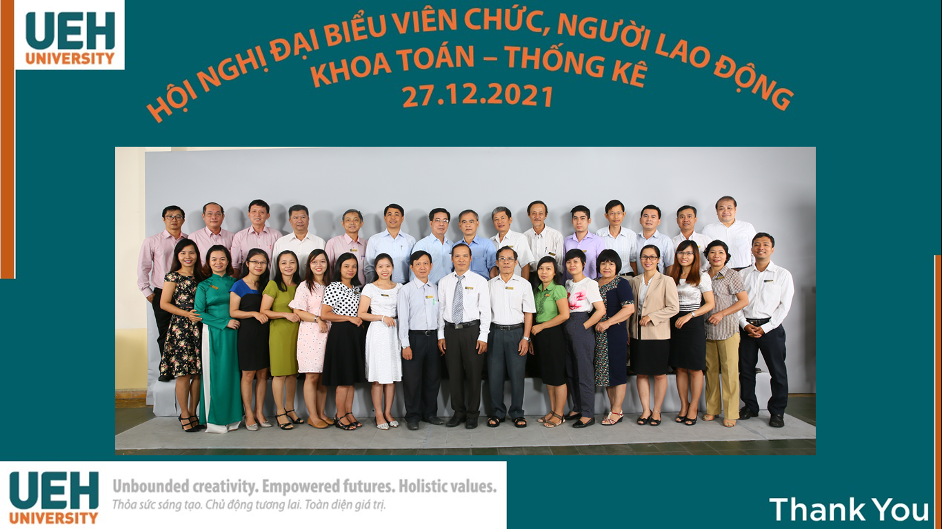HỘI NGHỊ VIÊN CHỨC, NGƯỜI LAO ĐỘNG  KHOA TOÁN – THỐNG KÊ NĂM 2022